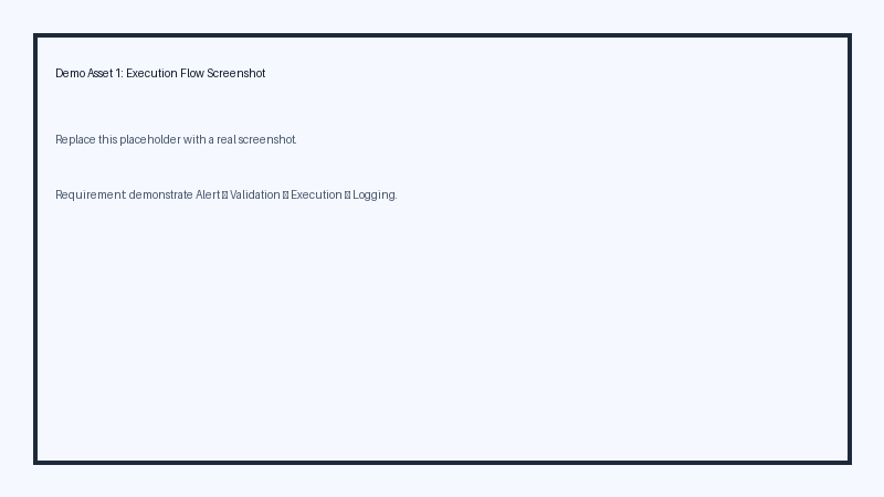 Execution flow screenshot 1